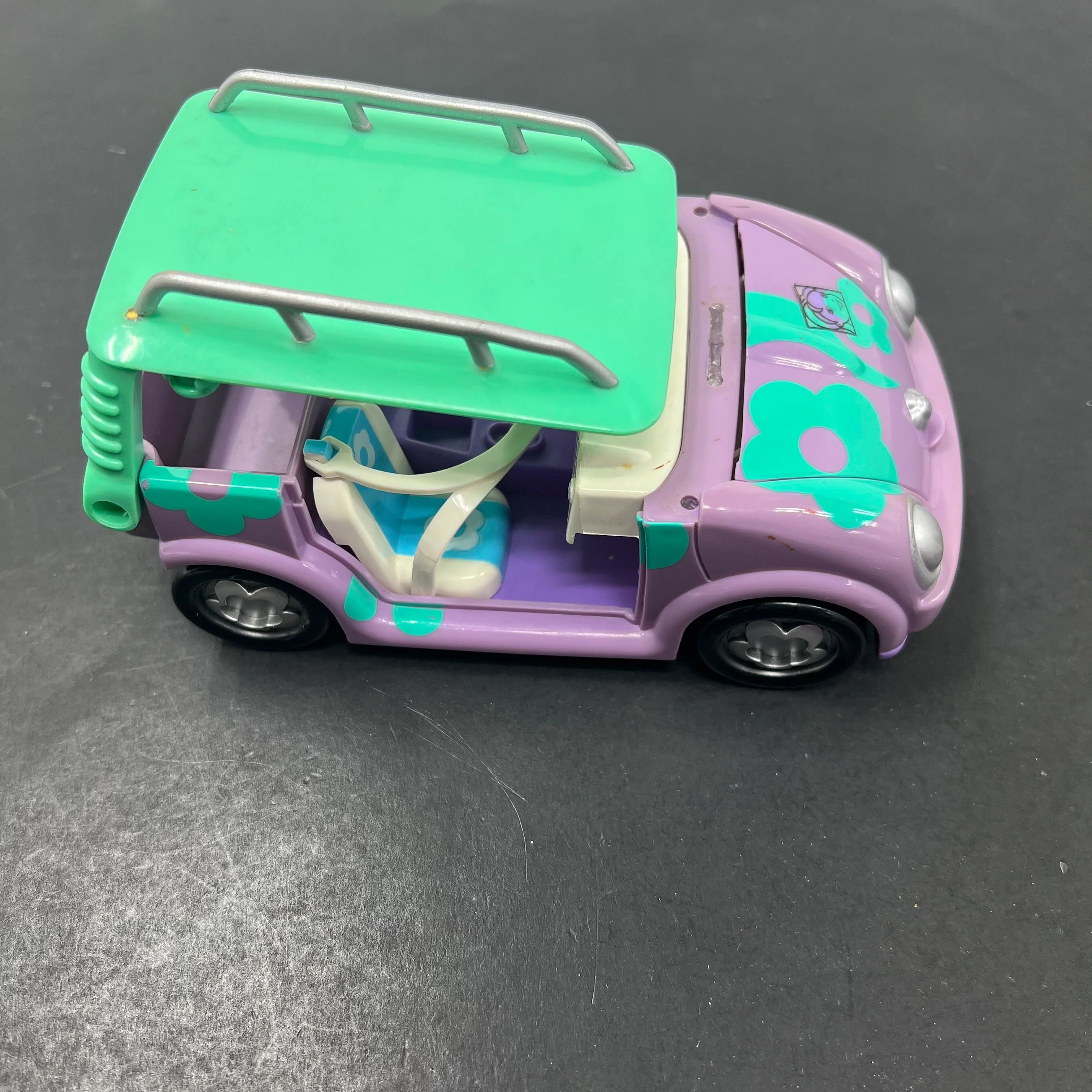 2003 Mattel Polly Pocket Picnic to Go Convertible Car *Damaged