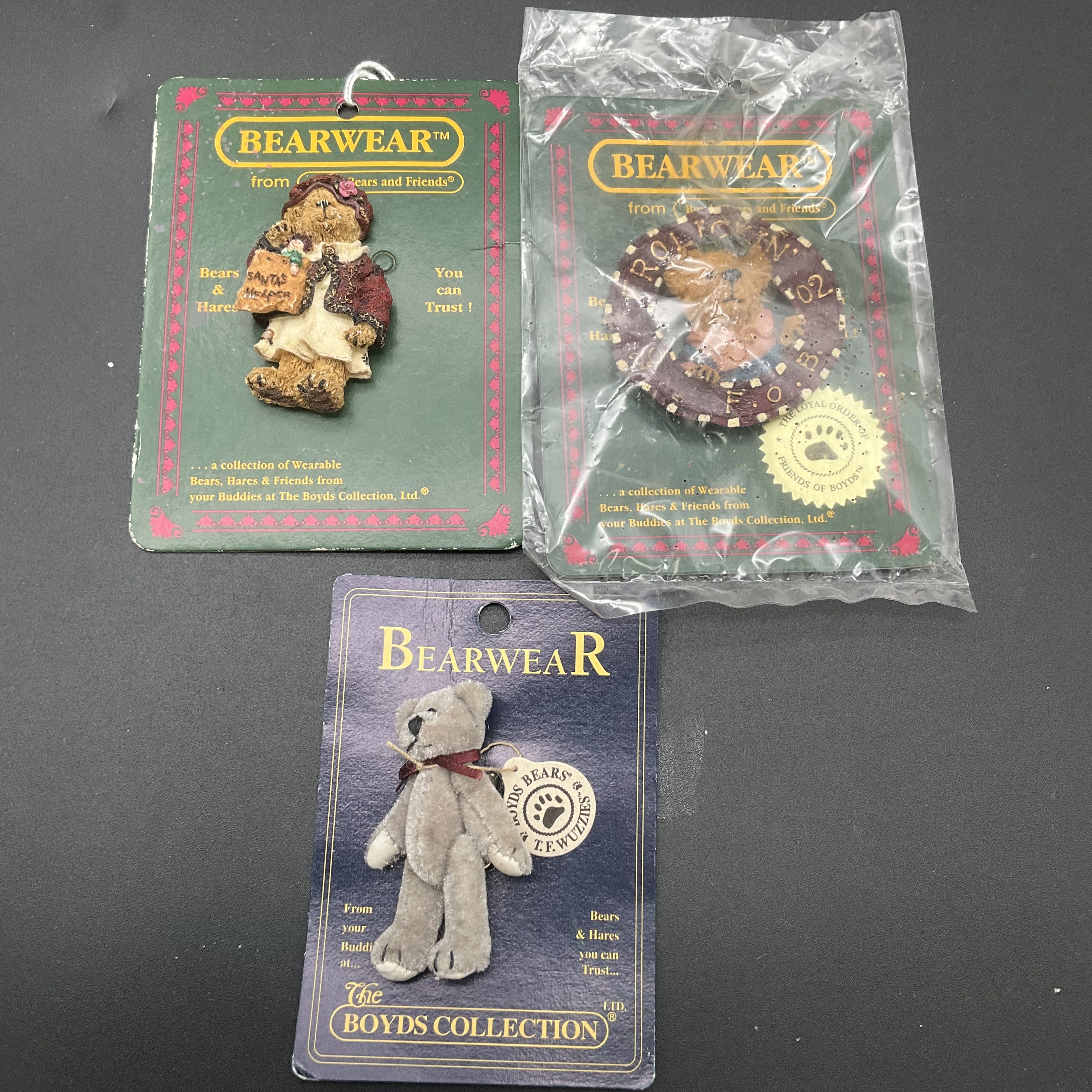 Boyds Bears Pin Lot Bearwear Resin Plush Jewelry Mixed Collection 12 Pieces - Image 2
