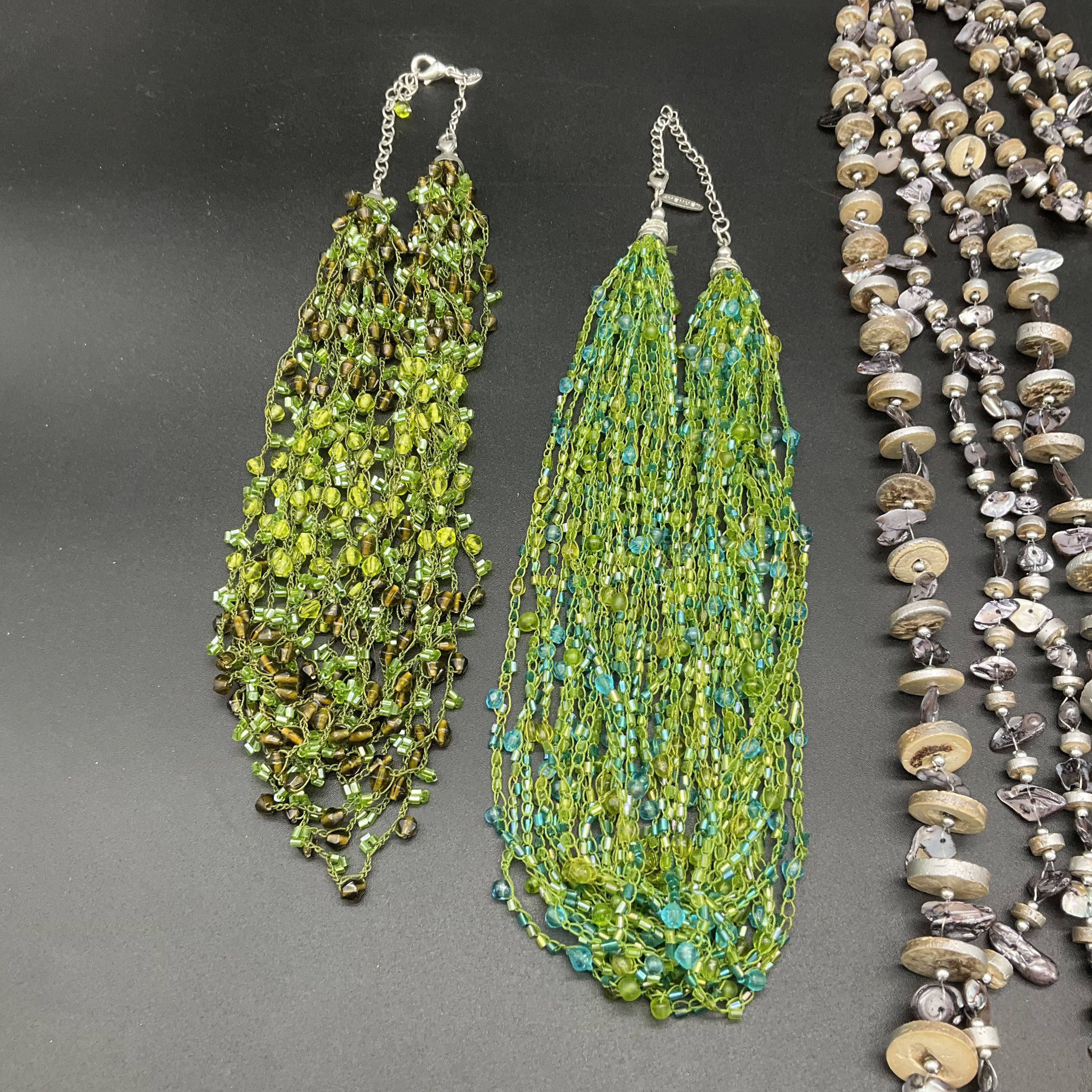Chico's Avenue Sophia Beaded Statement Necklace Lot of 5 Multi-strand Turquoise - Image 3