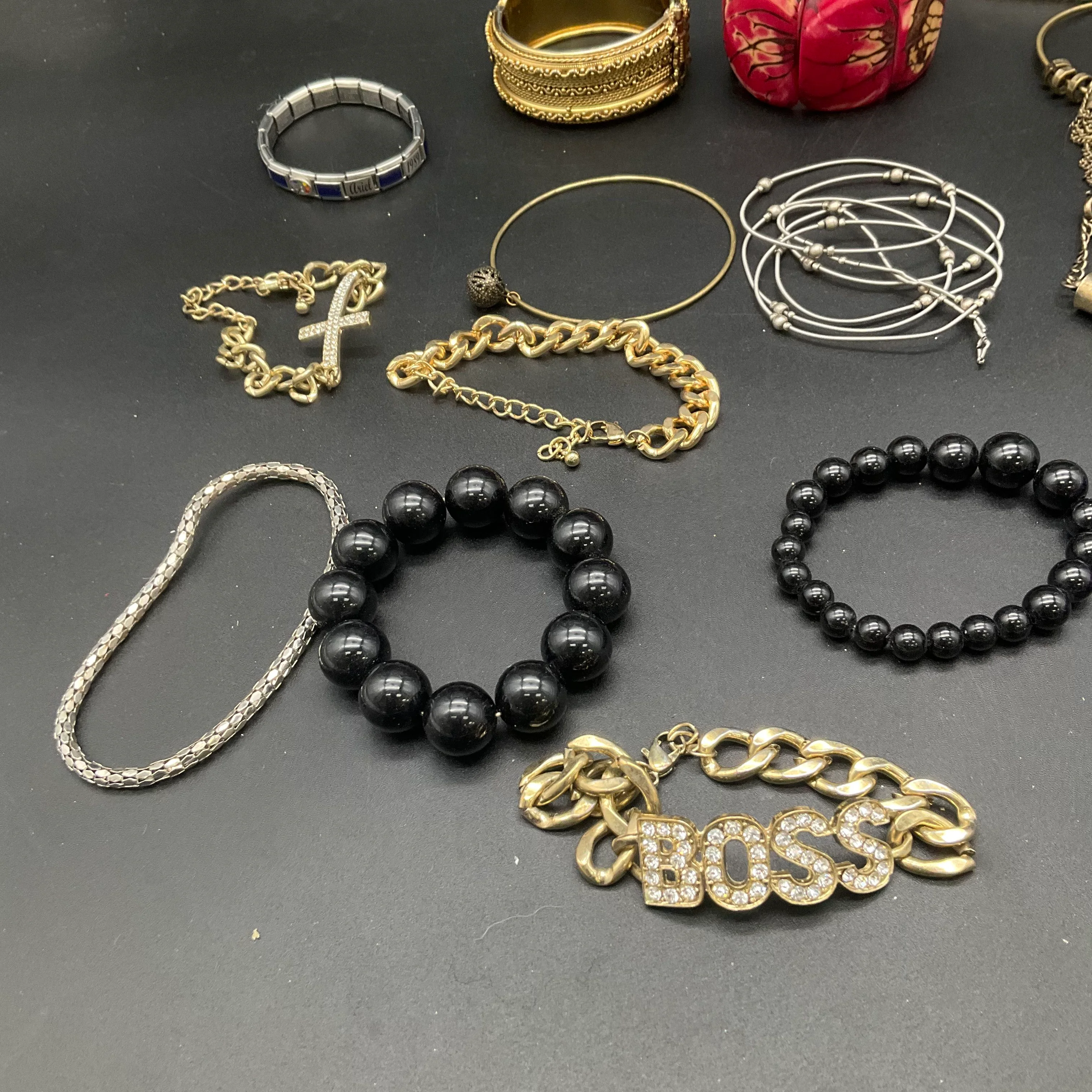 Chico's & Fashion Jewelry Lot 20+ Bracelets Bangles Beaded BOSS Chunky Charms - Image 2