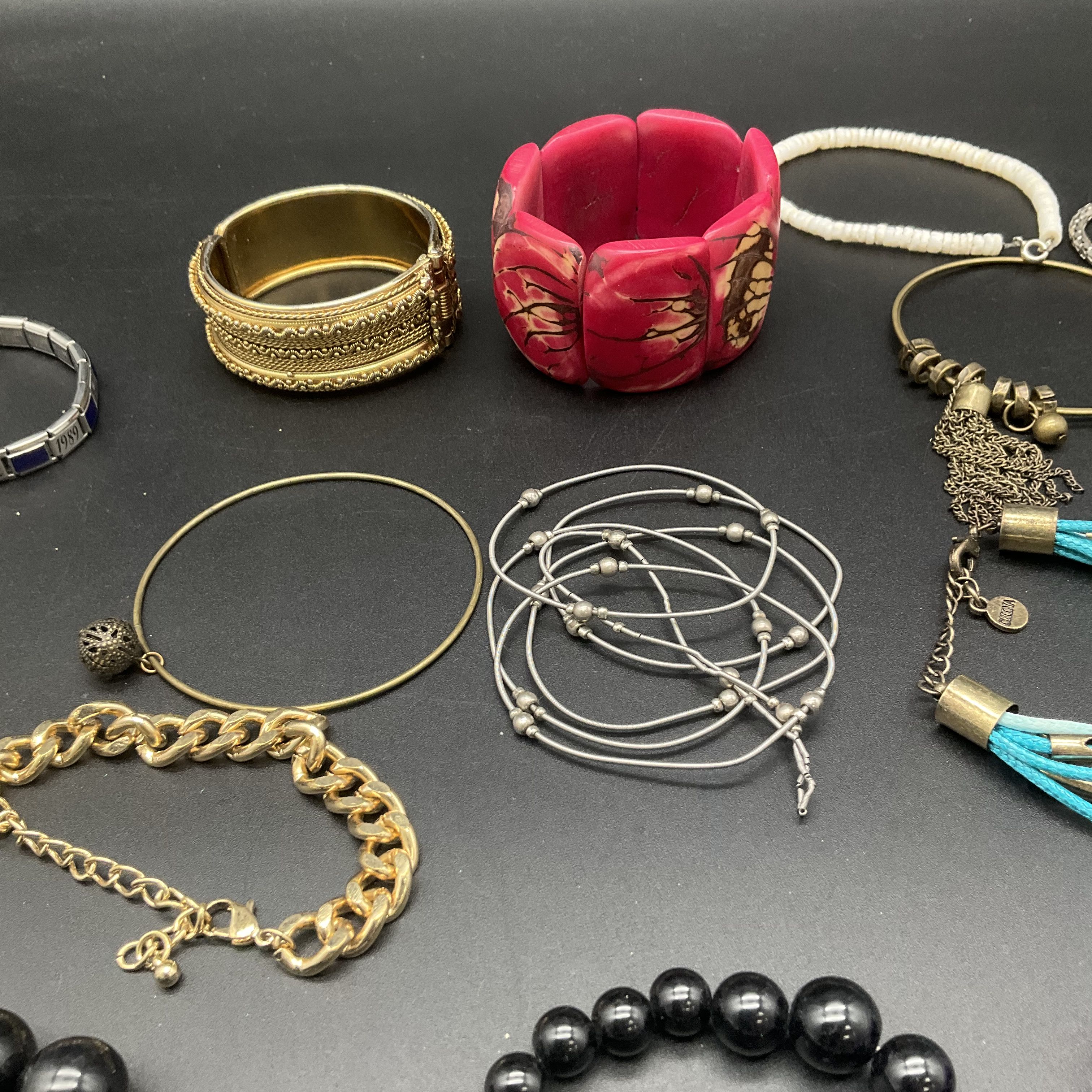 Chico's & Fashion Jewelry Lot 20+ Bracelets Bangles Beaded BOSS Chunky Charms - Image 3