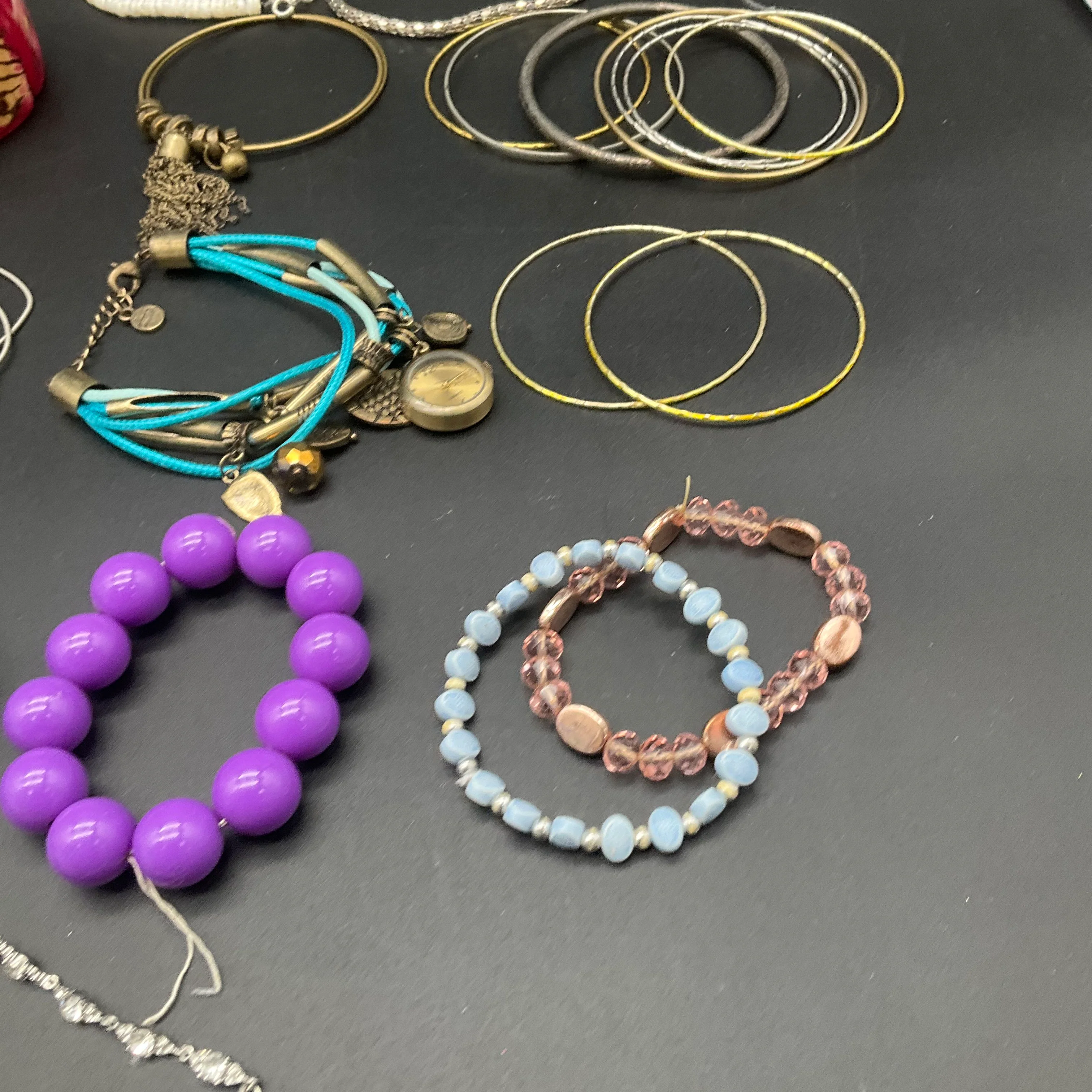 Chico's & Fashion Jewelry Lot 20+ Bracelets Bangles Beaded BOSS Chunky Charms - Image 5