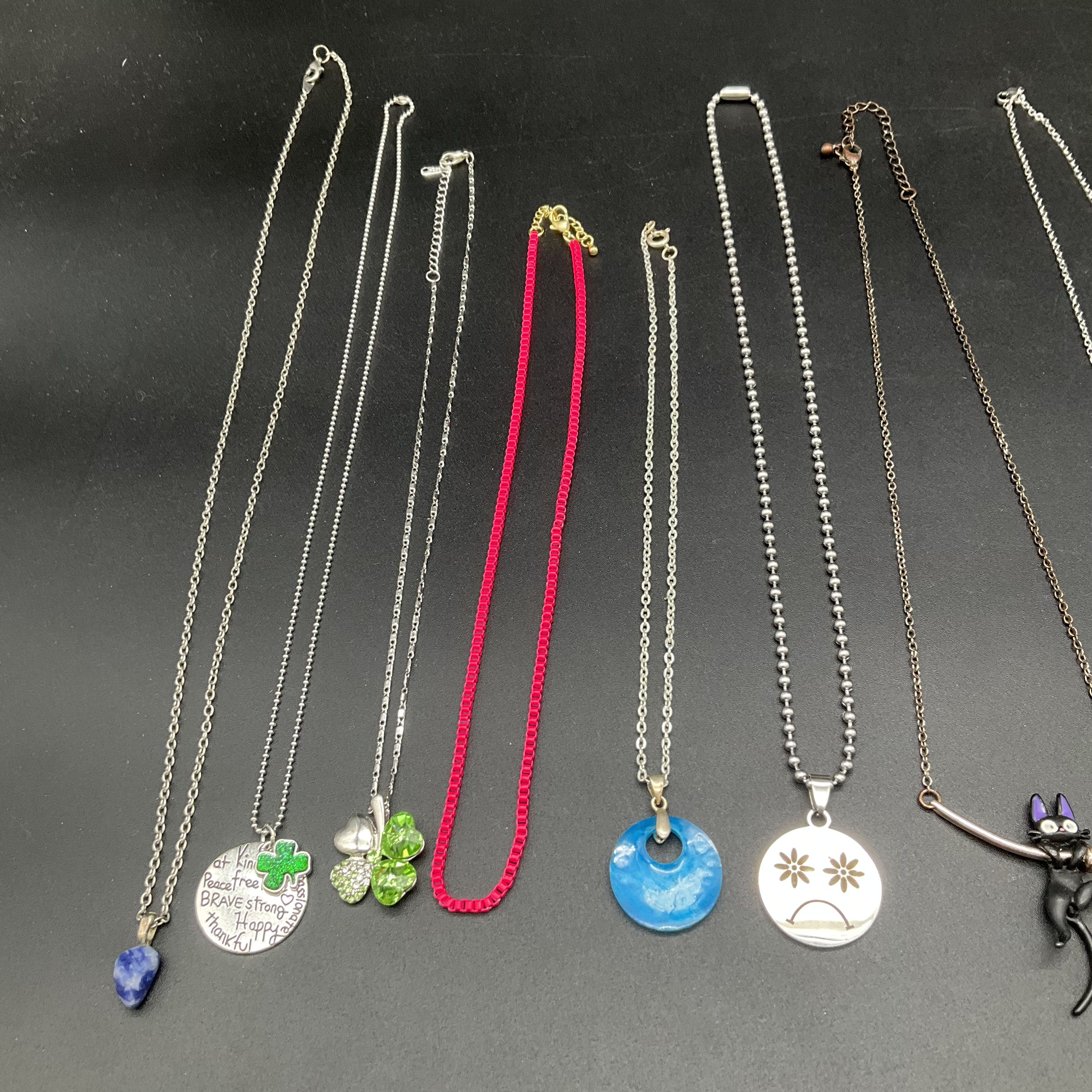 Fashion Costume Jewelry Lot of 15 Necklaces Pendants Best Friend Unicorn Cat - Image 6