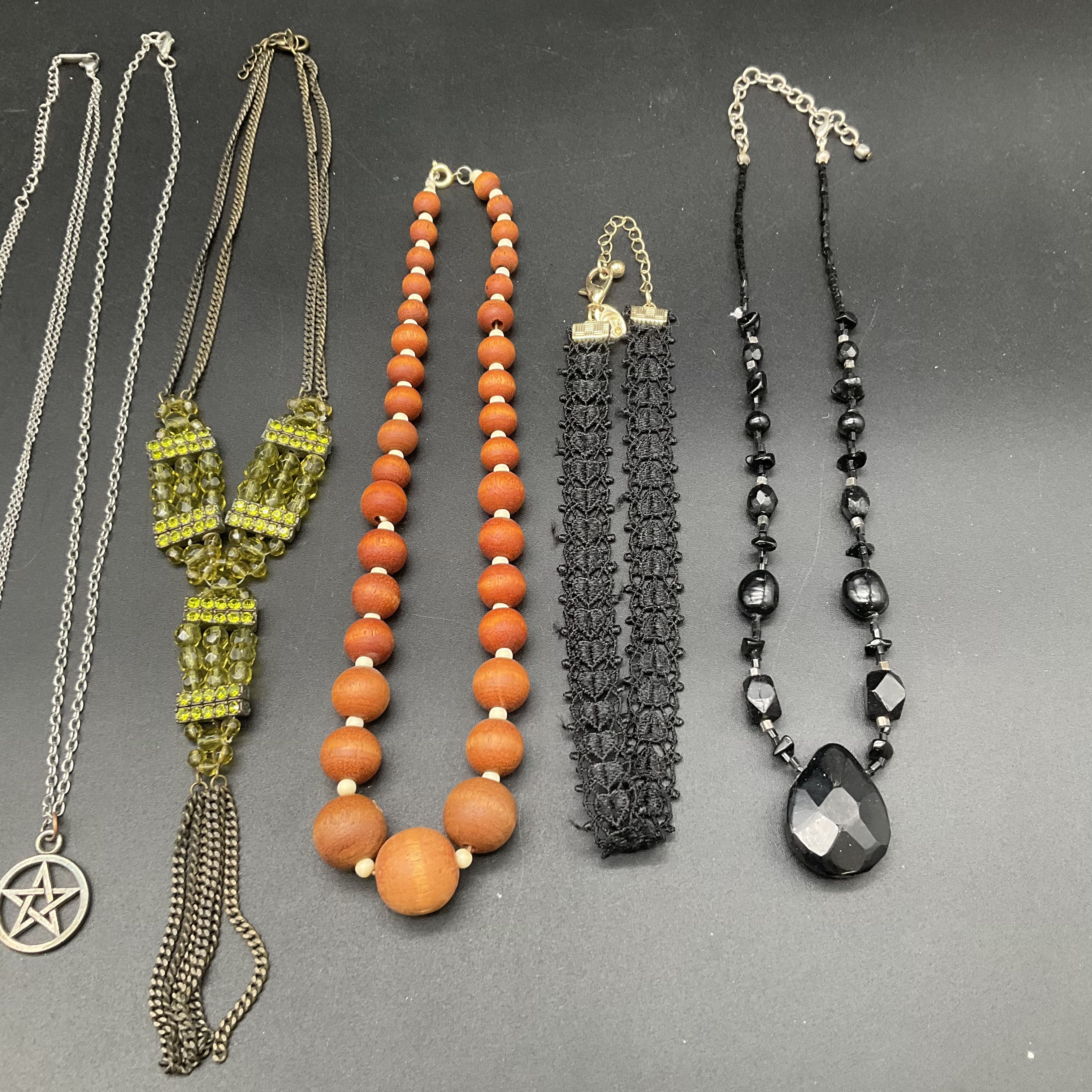 Fashion Jewelry Necklace Lot 11pc Harry Potter Time Turner Gothic Boho Beaded - Image 2