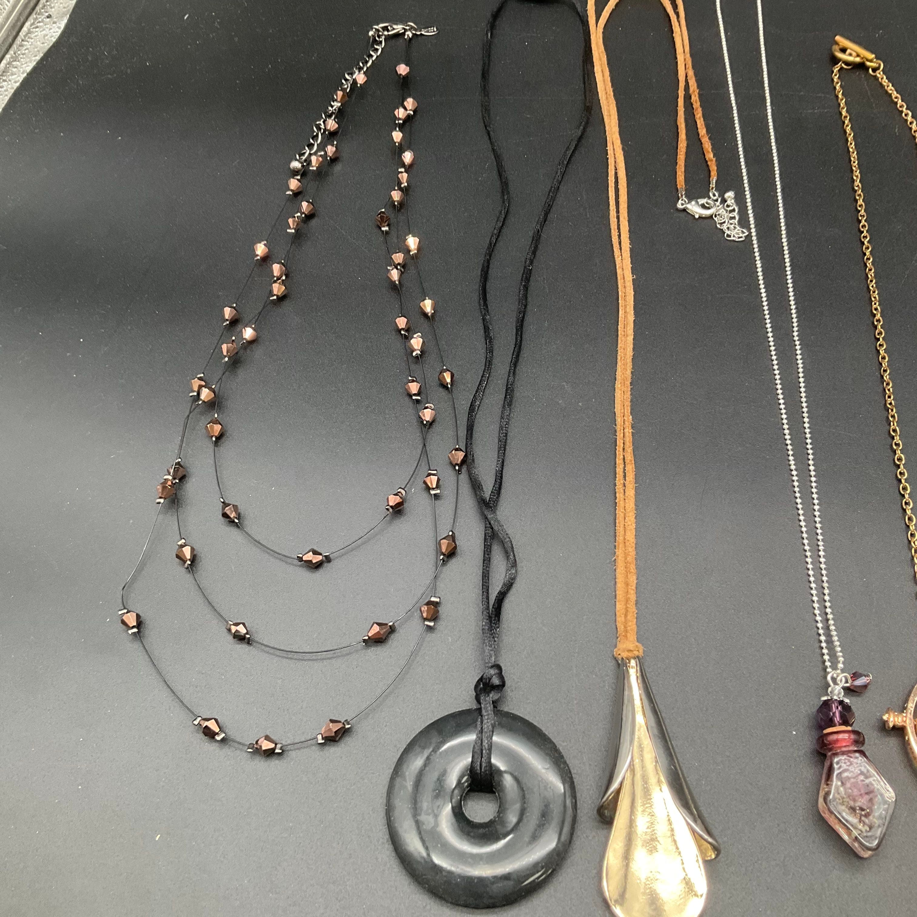 Fashion Jewelry Necklace Lot 11pc Harry Potter Time Turner Gothic Boho Beaded - Image 5