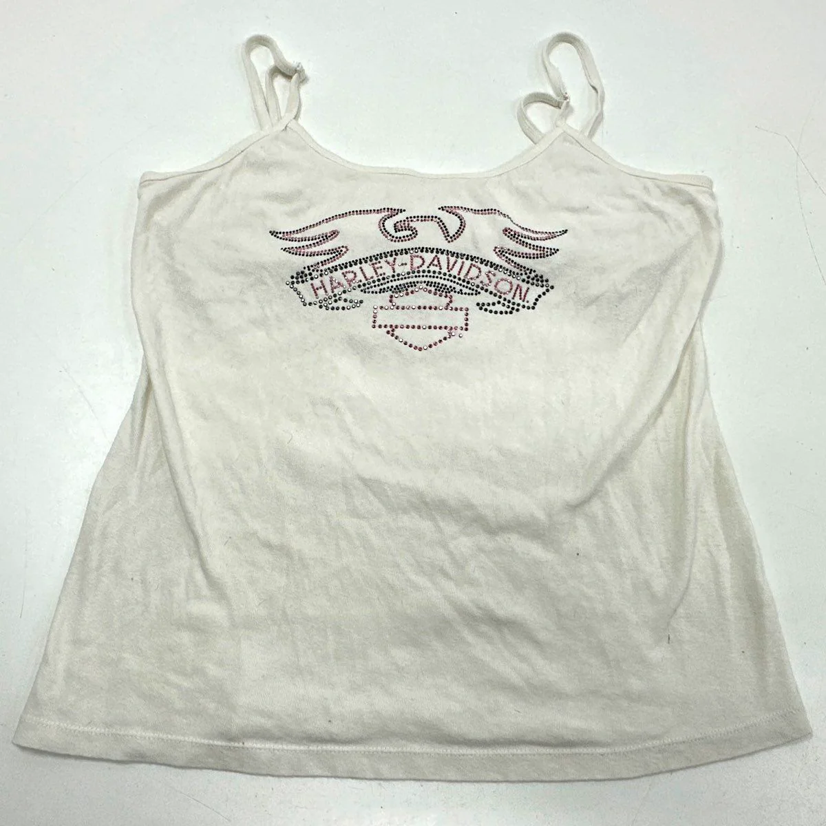 Harley Davidson Women's Clothing Lot 3pc Graphic Tank Tops Jersey Shorts Sz L - Image 4