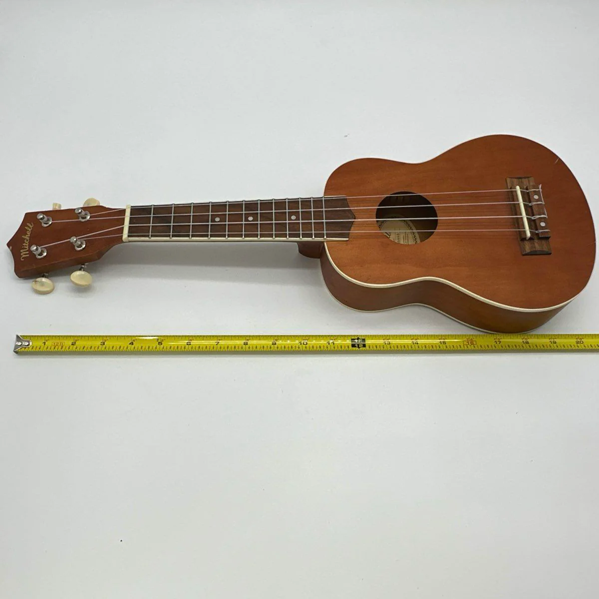 Mitchell MU40NT Soprano Ukulele 4-String Natural Finish Bound Body - Image 5