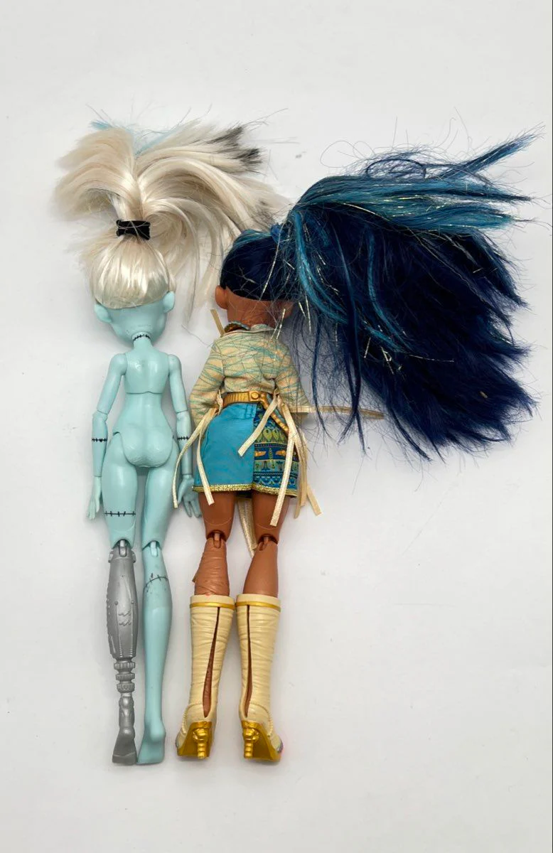 Monster High Doll Lot Mattel Frankie Stein and Cleo de Nile 2 Pieces 2021 - Image 3