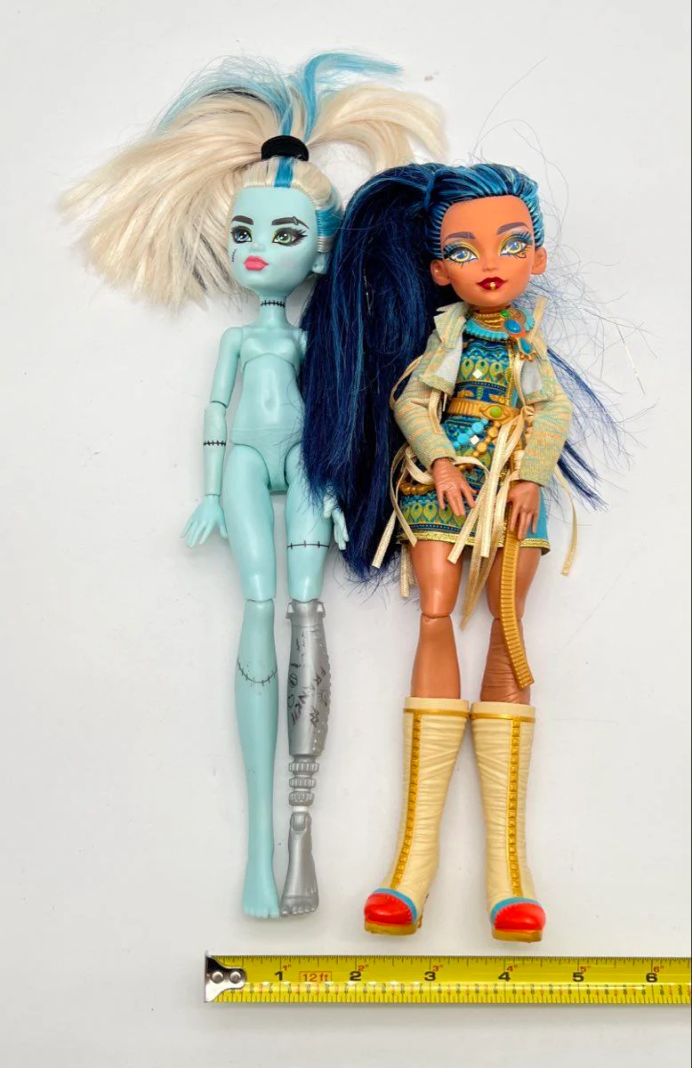 Monster High Doll Lot Mattel Frankie Stein and Cleo de Nile 2 Pieces 2021 - Image 7