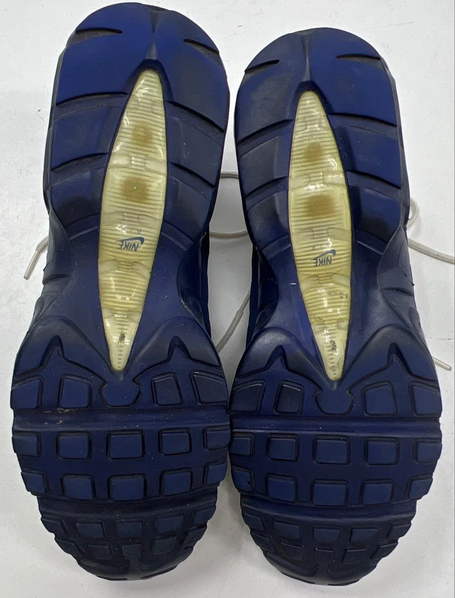 Nike Air Max 95 White Navy Blue Grey Dallas Cowboys Theme Sneakers Men's Size 12 - Image 7