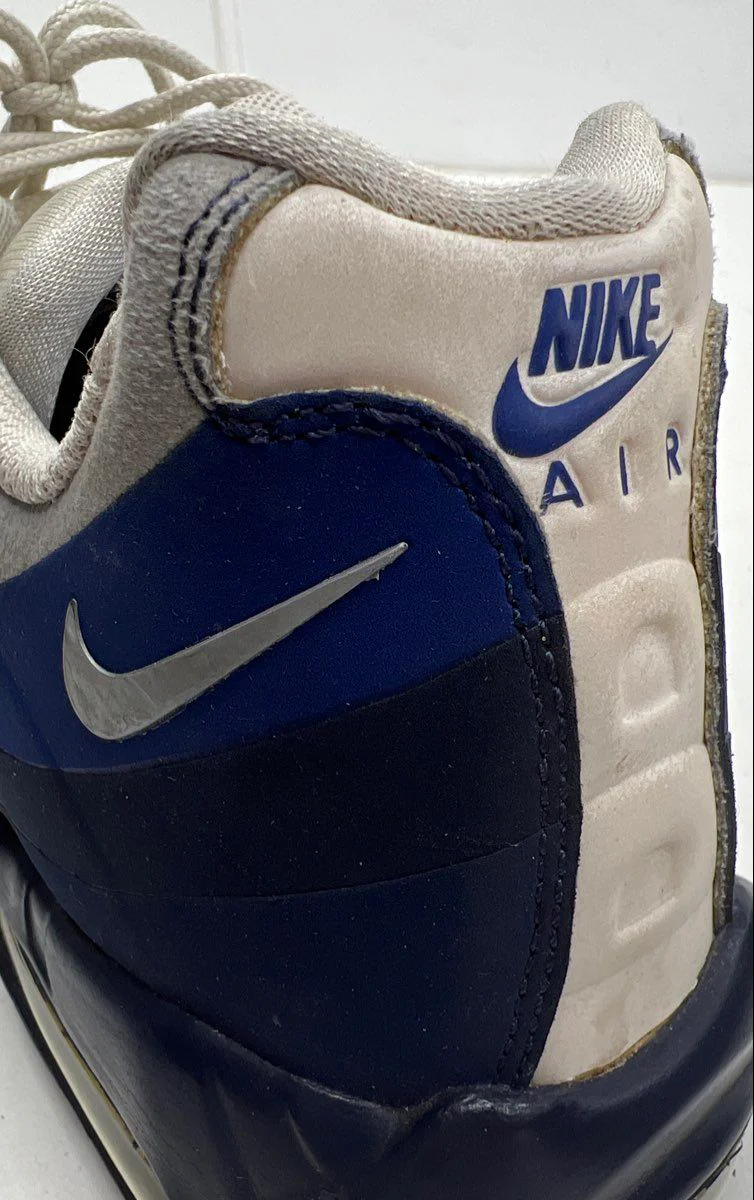 Nike Air Max 95 White Navy Blue Grey Dallas Cowboys Theme Sneakers Men's Size 12 - Image 9