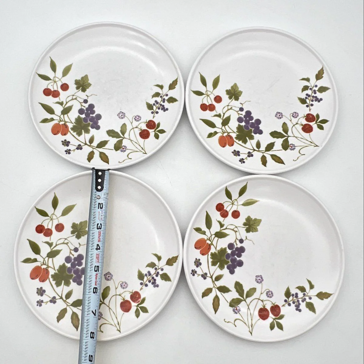 Noritake Berries 'N Such Progression China 14pc Set Mugs Plates Saucers Vintage - Image 8