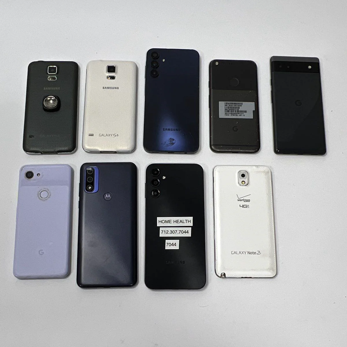 Samsung Google Pixel Motorola Smartphone Lot 9 Pieces For Parts Only - Image 4