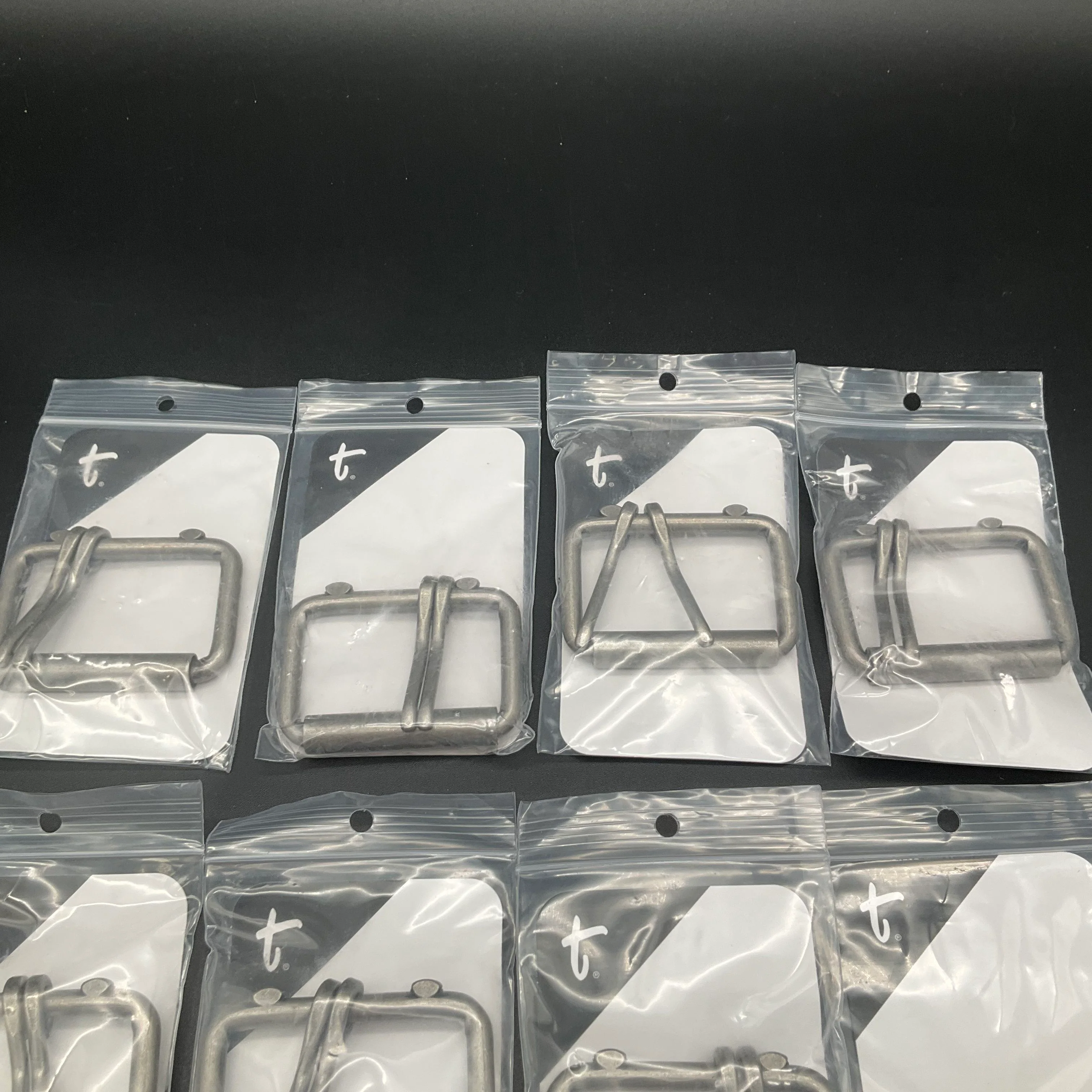 Tandy Leather Antique Nickel 2" Heel Bar Roller 2-Prong Belt Buckles Lot of 12 - Image 2