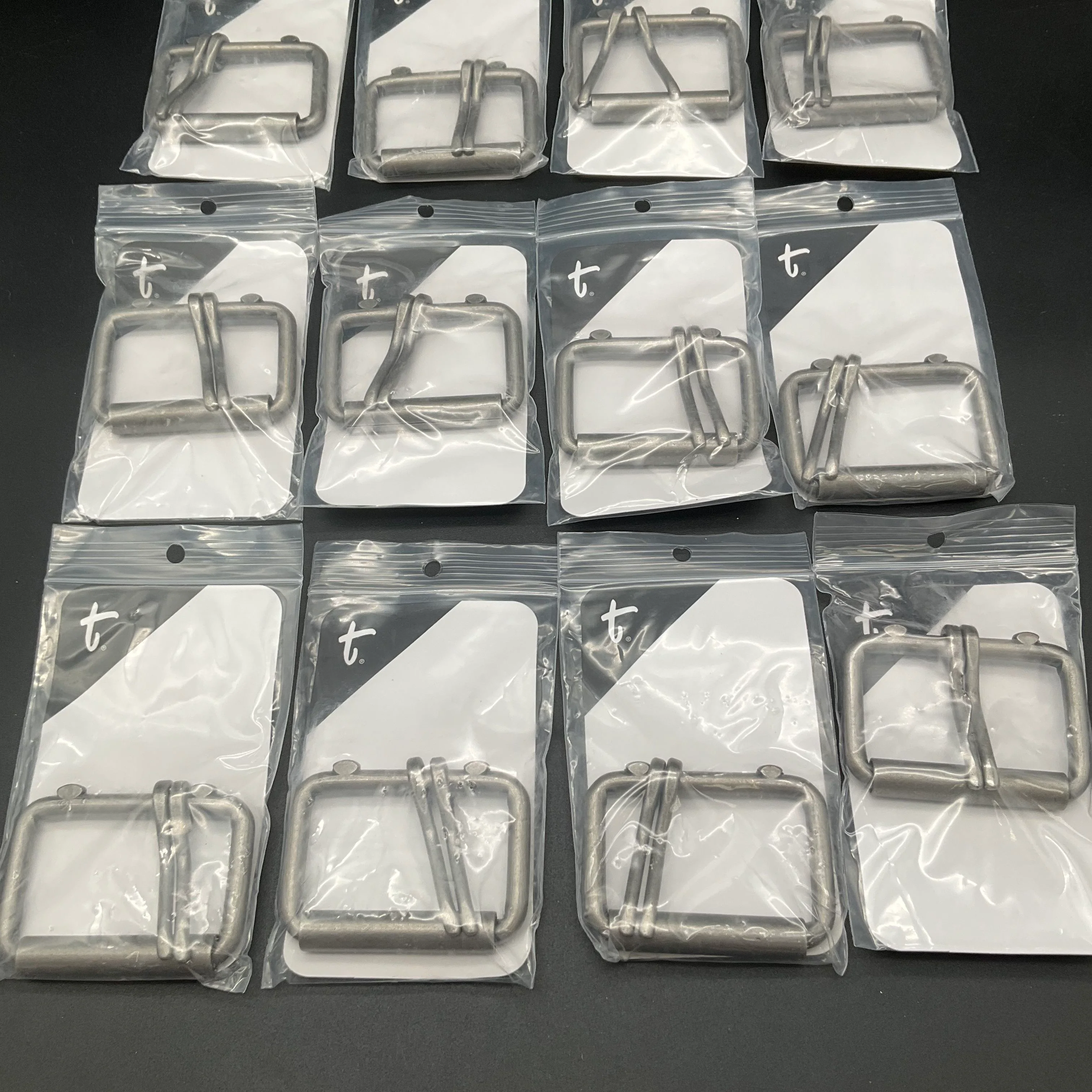 Tandy Leather Antique Nickel 2" Heel Bar Roller 2-Prong Belt Buckles Lot of 12 - Image 3