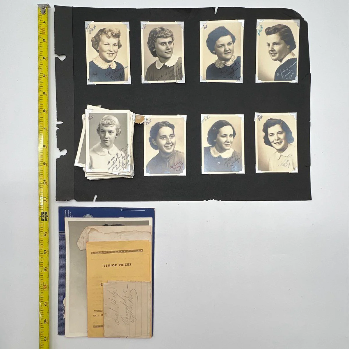 Vintage 1950s High School Portrait Photo Lot Cecil Davis Studios Michigan 32pc - Image 4