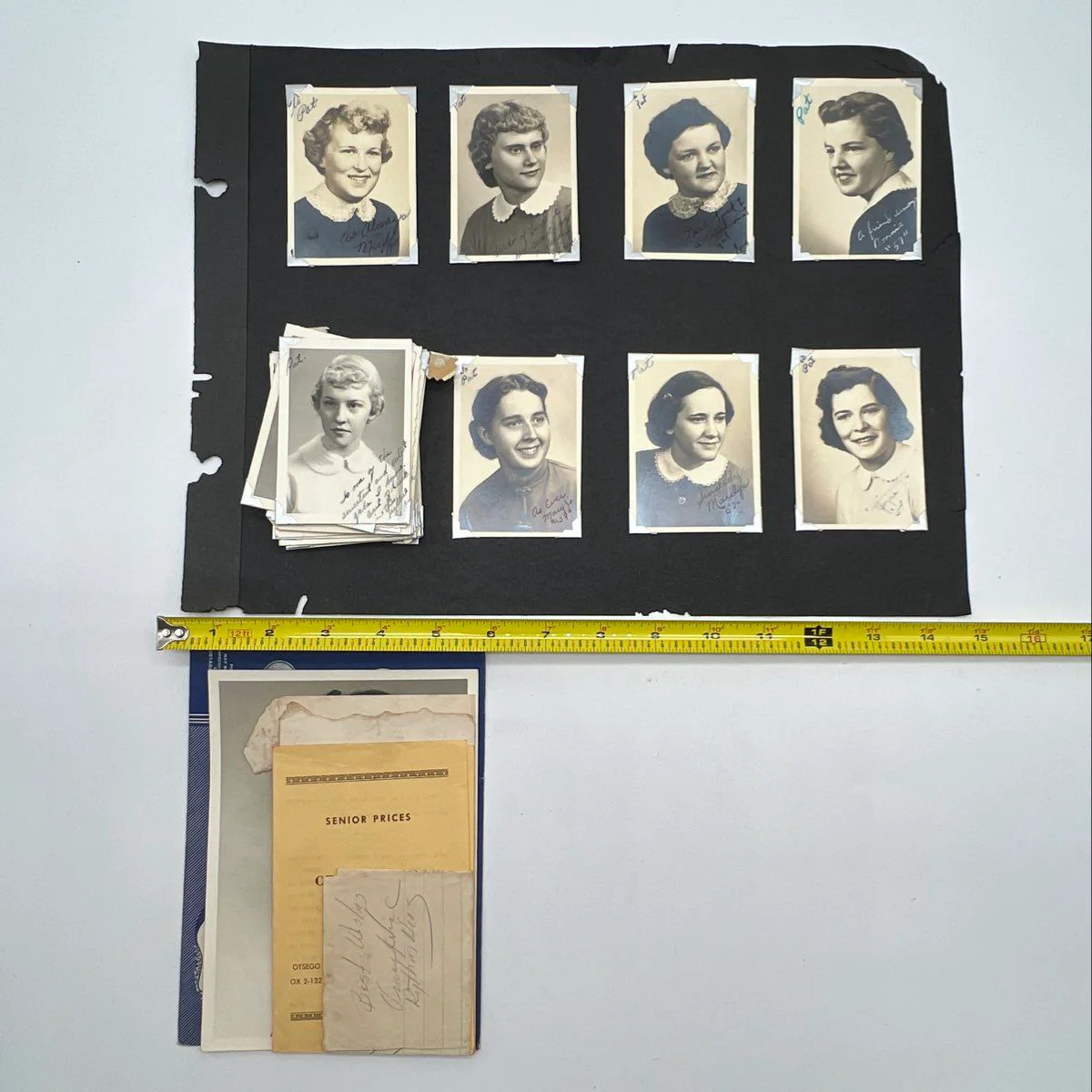 Vintage 1950s High School Portrait Photo Lot Cecil Davis Studios Michigan 32pc - Image 5