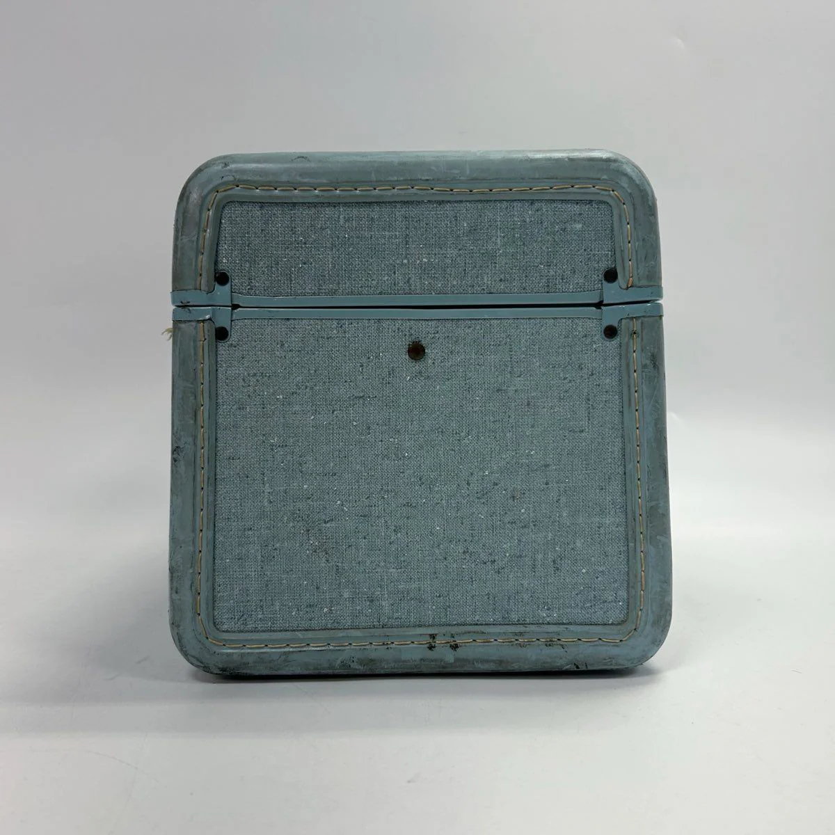 Vintage 1950s Samsonite Blue Shwayder Bros Style 4212 Train Case Makeup Bag - Image 4
