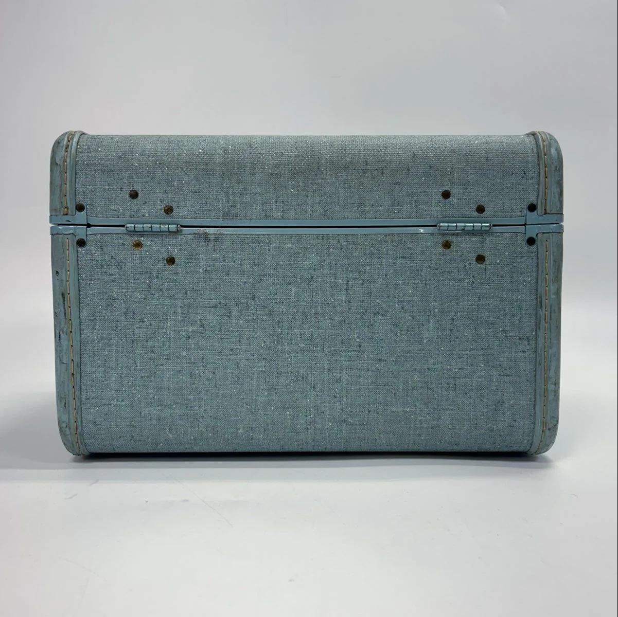 Vintage 1950s Samsonite Blue Shwayder Bros Style 4212 Train Case Makeup Bag - Image 5