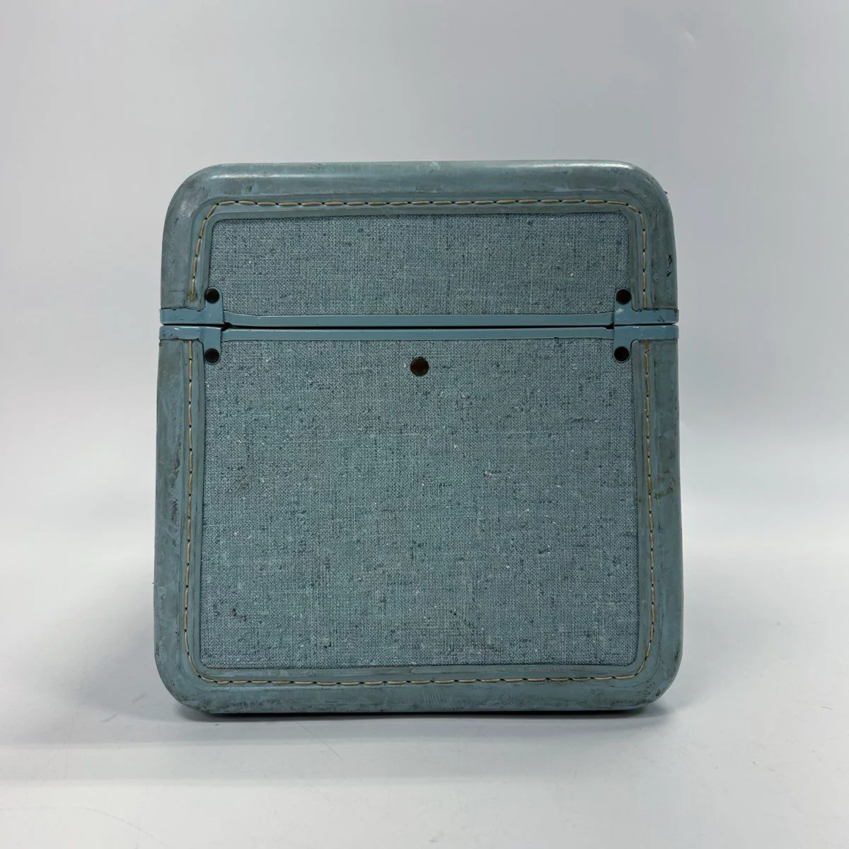 Vintage 1950s Samsonite Blue Shwayder Bros Style 4212 Train Case Makeup Bag - Image 6