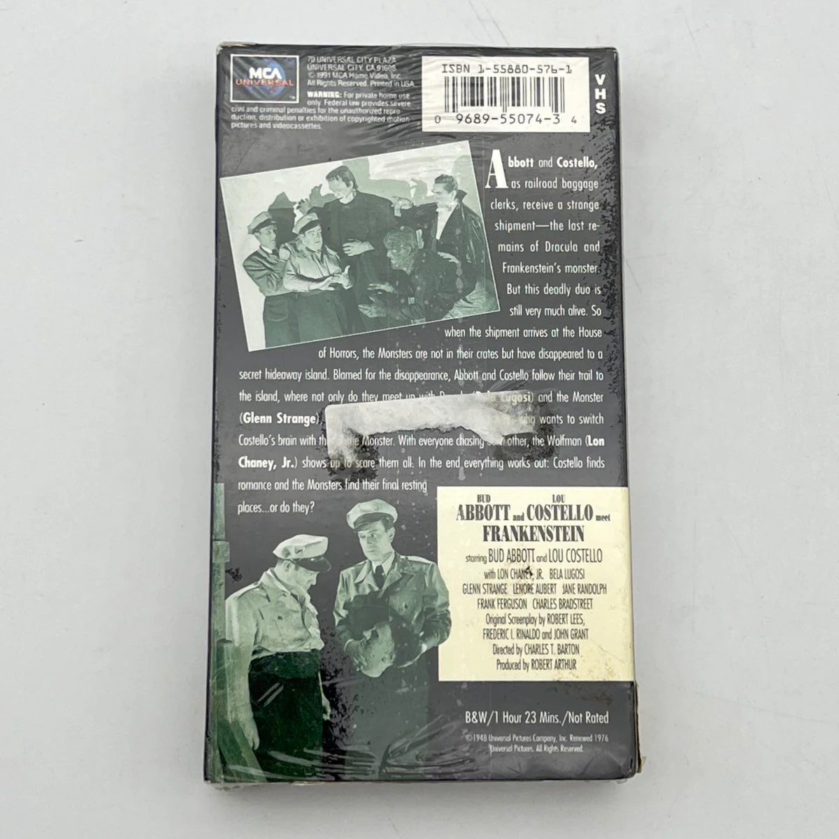 Vintage 1991 Abbott & Costello Meet Frankenstein VHS Factory Sealed MCA - Image 4