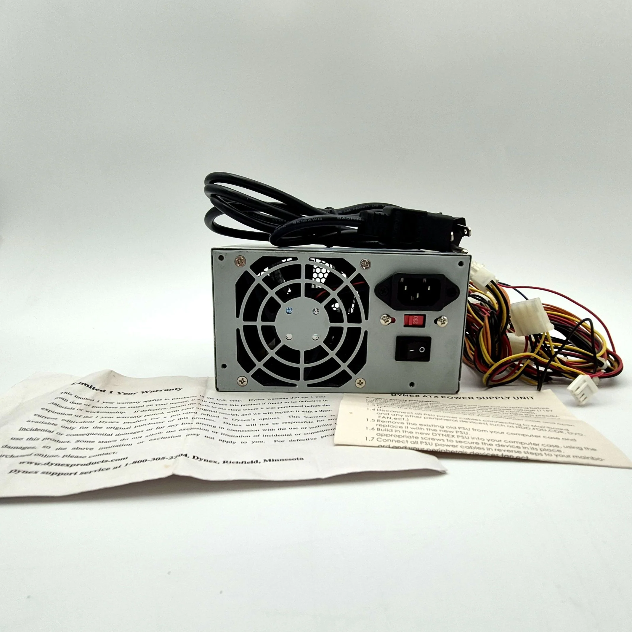 Vintage Dynex DX-PS300W 300 Watt ATX Power Supply Computer PSU As-Is - Image 2