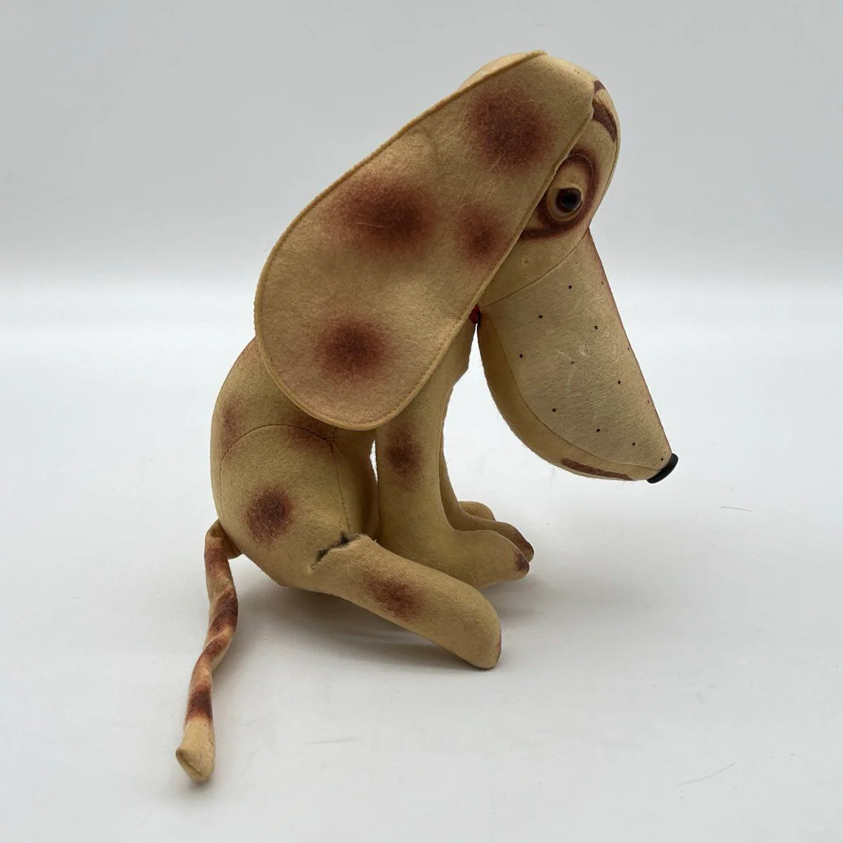 Vintage MIT Collegiate Souvenir Plush Dog Felt Fabric Long Ears 10 Inch - Image 2