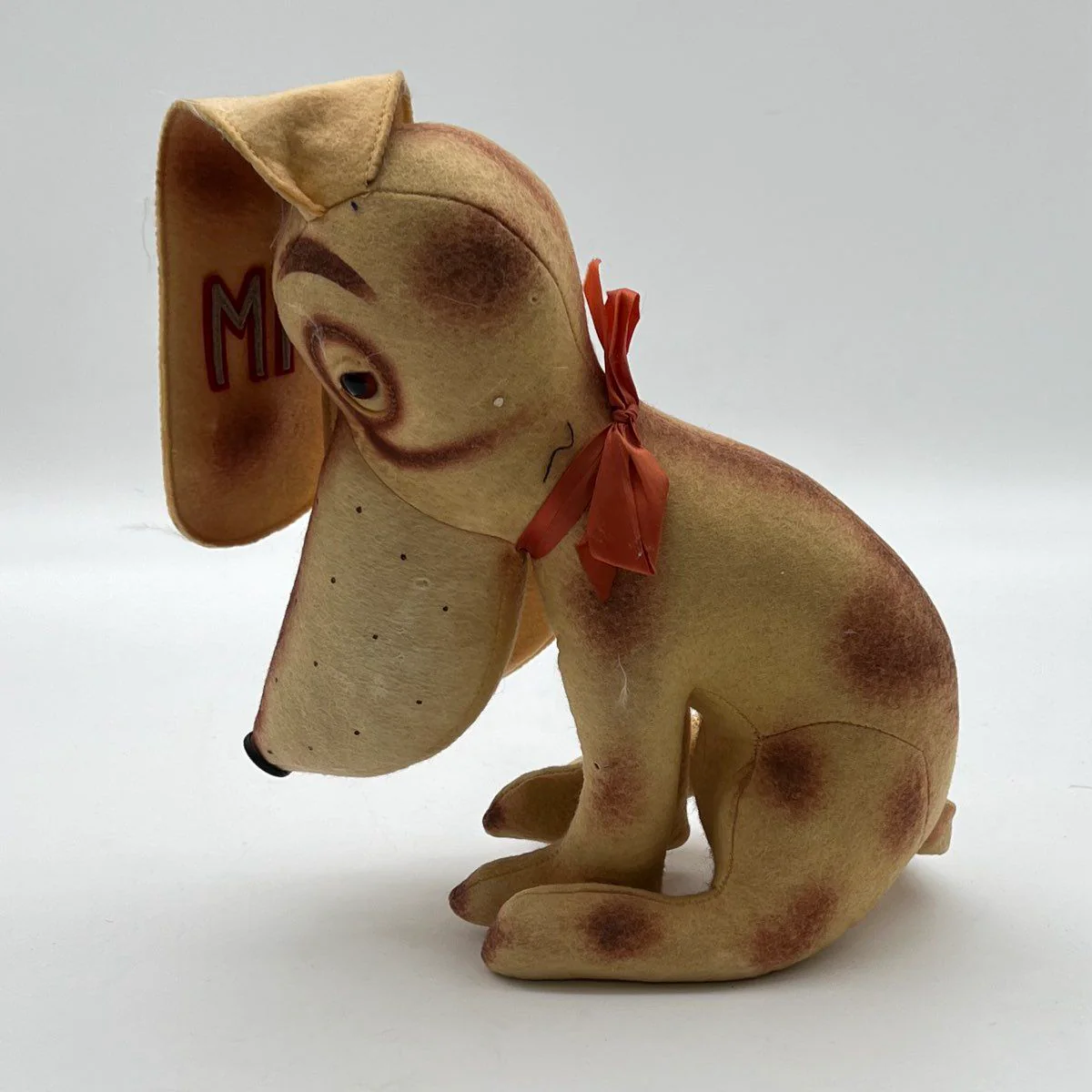 Vintage MIT Collegiate Souvenir Plush Dog Felt Fabric Long Ears 10 Inch - Image 5